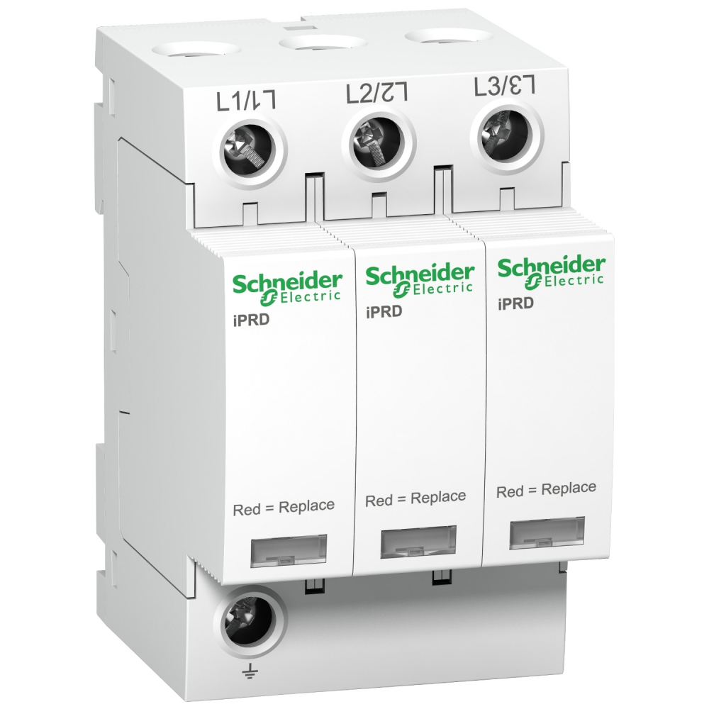 Ogranicznik przepięć iPRD65r-T2-3 3-biegunowy Typ2 65 kA ze stykiem. - A9L65301 - SCHNEIDER ELECTRIC
