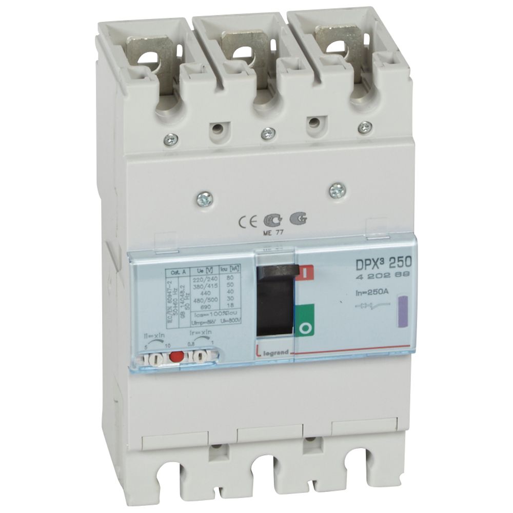 WYŁĄCZNIK MOCY 250A 3-POLOWY 50KA DPX3 250 - 420269 - LEGRAND