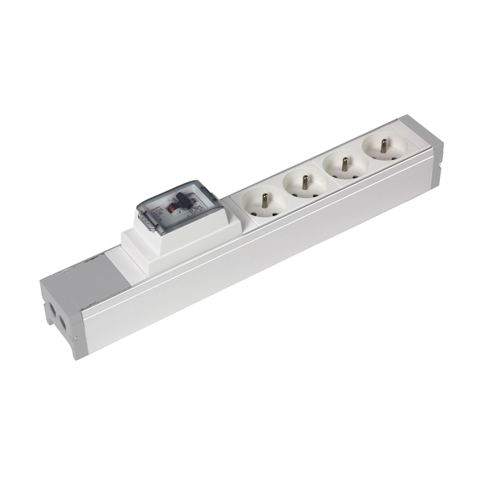 BLOK ZASILAJĄCY 4X2P+Z + WYŁĄCZNIK RP 30MA 16A. - 073409 - LEGRAND