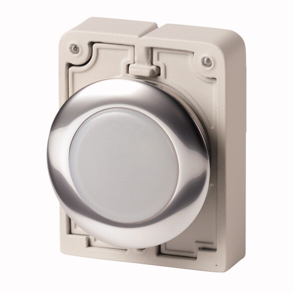 GŁÓWKA LAMPKI SYGN.,30MM,PŁASKA,BIAŁA M30C-FL-W. - 183287 - EATON