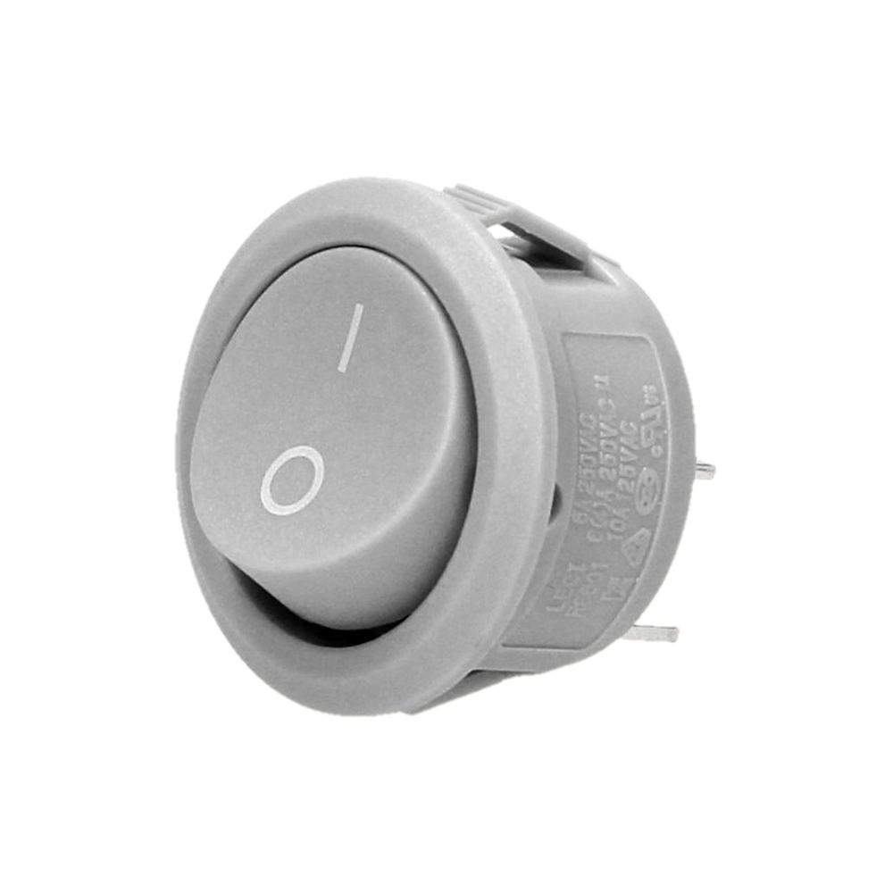 Łącznik kołyskowy okrągły, szary - OR-AE-13180/G - ORNO