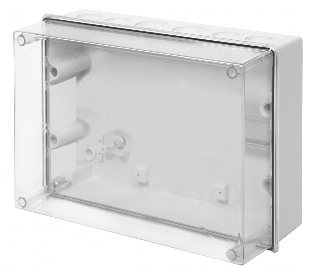 OBUDOWA N/T 303x214X123 Z SZYNĄ, CARBO-BOX, IP 55 - 0253-10 - ELEKTRO-PLAST NASIELSK