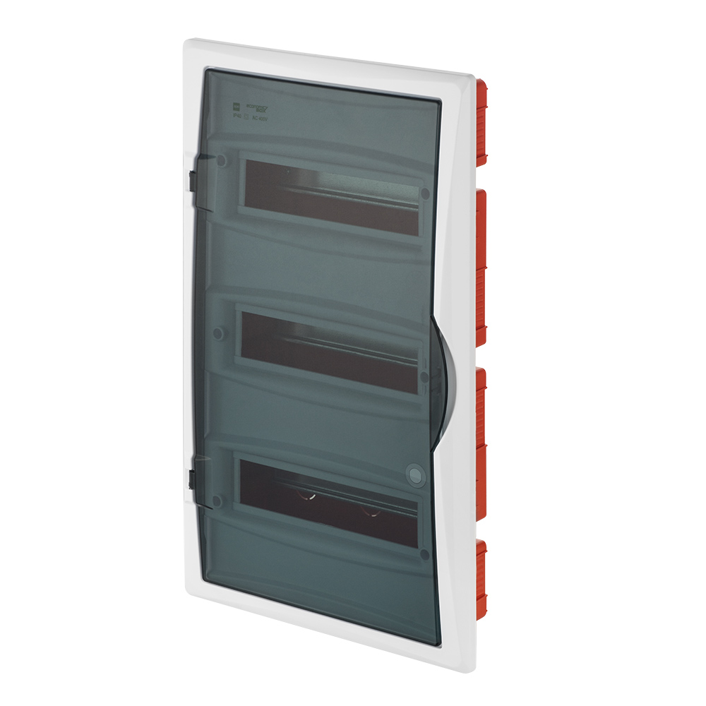 ROZDZIELNIA RP 3/36 (N+PE) L P 40 DRZWI TRANSPARENTNE DYMNE ECONOMIC BOX - 2516-01 - ELEKTRO-PLAST NASIELSK