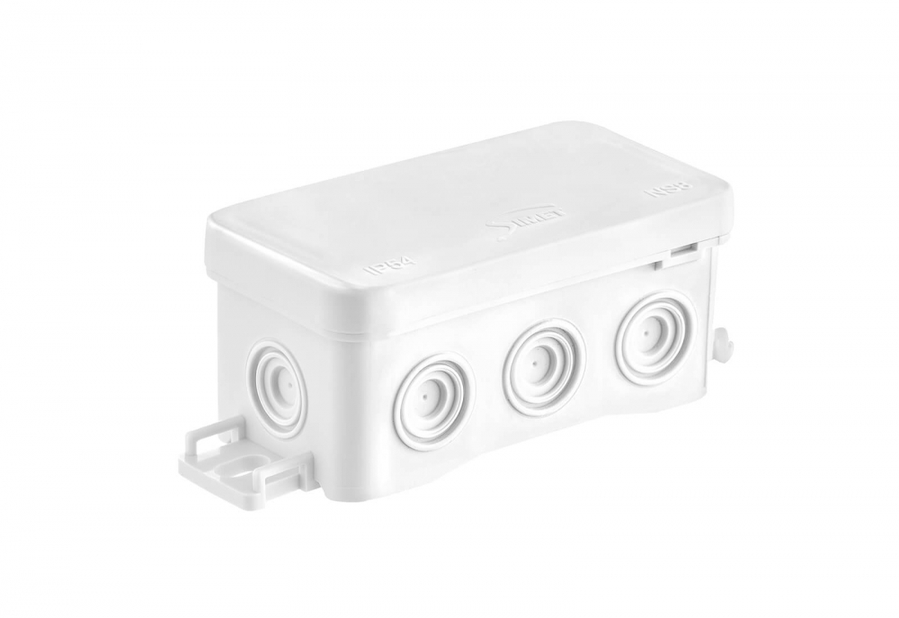 PUSZKA INSTALACYJNA NAŚCIENNA 45X40X85 - NS8 BIAŁY, FASTBOX&HOOK - BEZHALOGENOWA; IP54; UV - 35357106 - SIMET