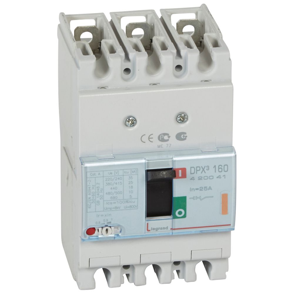 WYŁĄCZNIK 25A 3-POLOWY 25KA DPX3 160 - 420041 - LEGRAND
