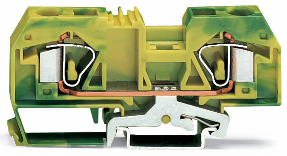 ZŁĄCZKA PE 2-PRZEWODOWA 16 MM2 ŻÓŁTO-ZIELONA. - 283-907 - WAGO