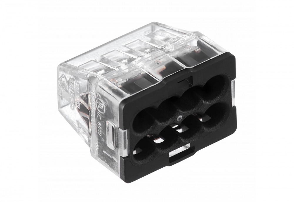 SZYBKOZŁĄCZKA PC2258-CL MINI SAMOZACISKOWA BEZGWINTOWA DO DRUTÓW 0.5 - 2.5 mm2 8 TORÓW TRANSPARENTNY OPAKOWANIE 50 SZT. - 89005000 - SIMET