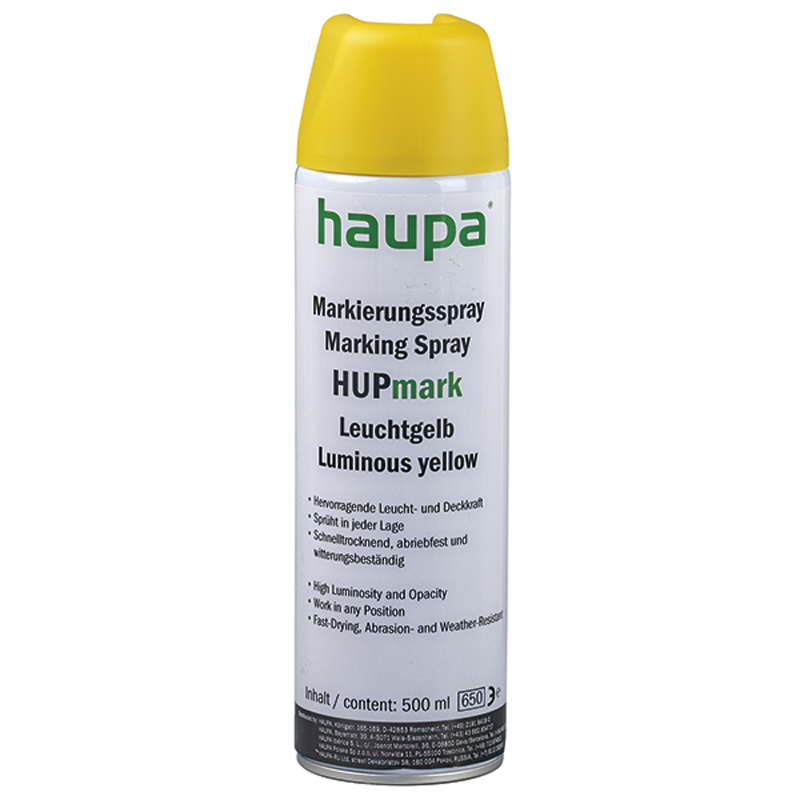 MARKER W SPRAYU HUPMARK ŻÓŁTY 500 ML - 170141 - HAUPA