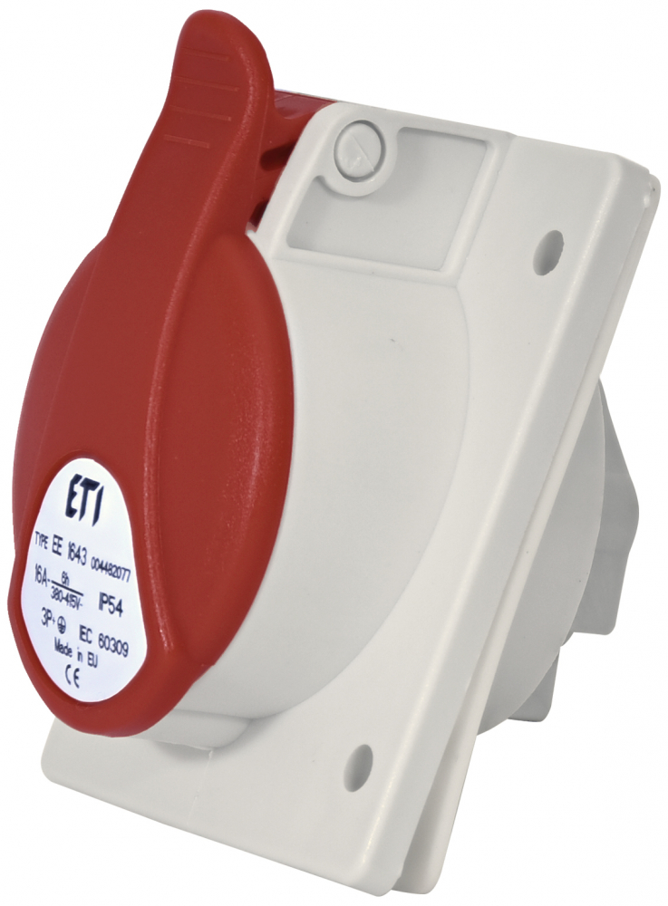 16A, 400V, 3P+PE, GNIAZDO TABLICOWE, IP54 EE 1643 - 004482077 - ETI