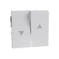 Merten, System M, klawisz żaluzjowy, biały active - MTN432425 - SCHNEIDER ELECTRIC