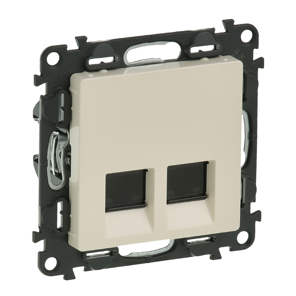 GNIAZDO 2XRJ45 KAT.6A STP KREMOWE VALENA LIFE - 753249 - LEGRAND