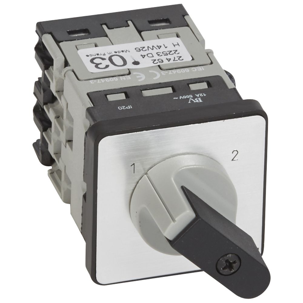 ŁĄCZNIK KRZYWKOWY 16A 3 BIEGUNY PROGRAM 1-2 PR12 - 027462 - LEGRAND