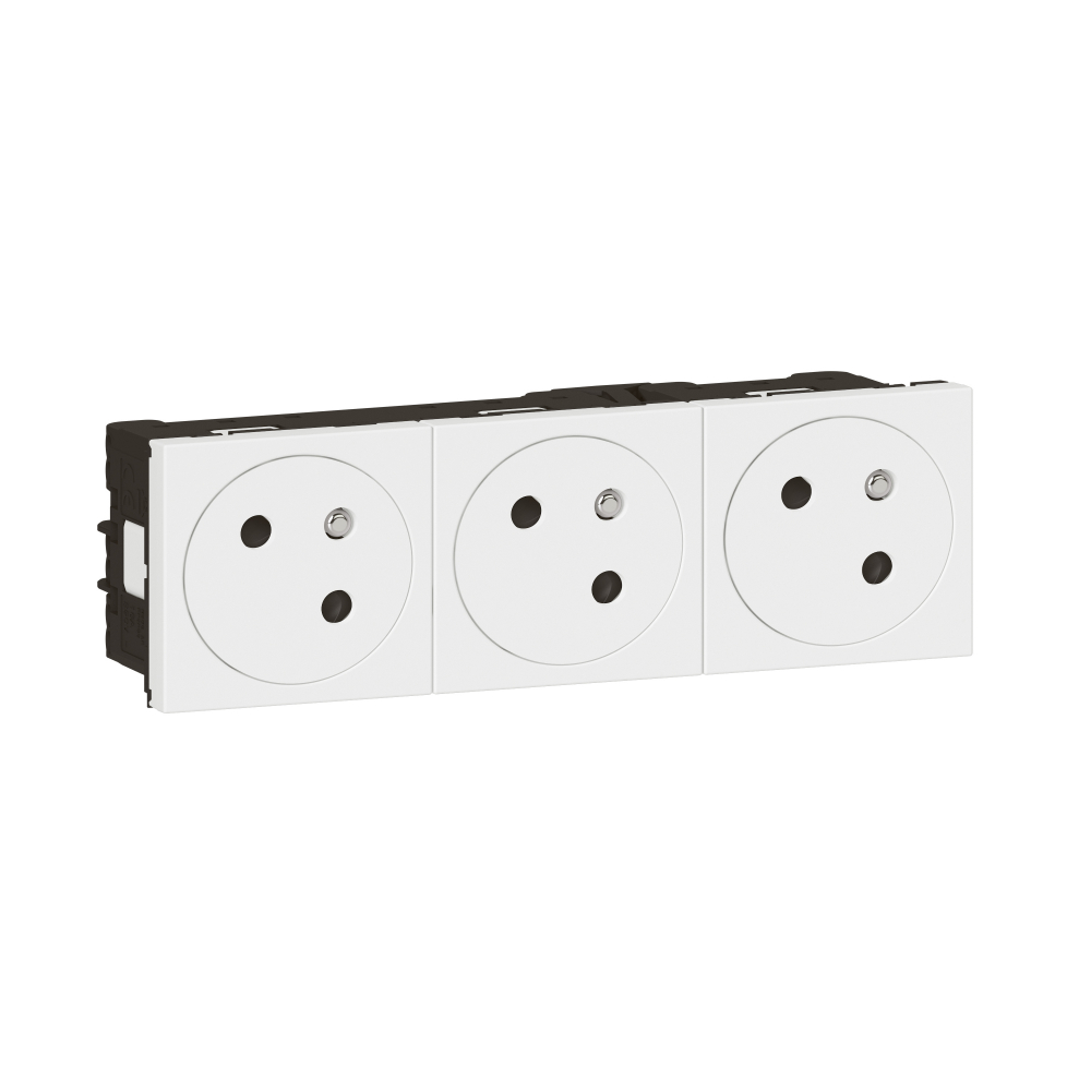 MOSAIC GN 3X2P+Z PODŁĄCZENIE PRZEZ ZAC AUTOMATYCZNE-6 MODUŁÓW BIAŁE 16A-250V~ - 278165L - LEGRAND