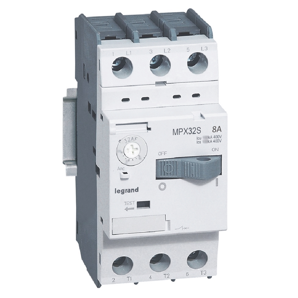 WYŁĄCZNIK SILNIKOWY ZAKRES 5-8A STANDARDOWA ZDOLNOŚĆ ZWARCIOWA MPX3 32S - 417309 - LEGRAND