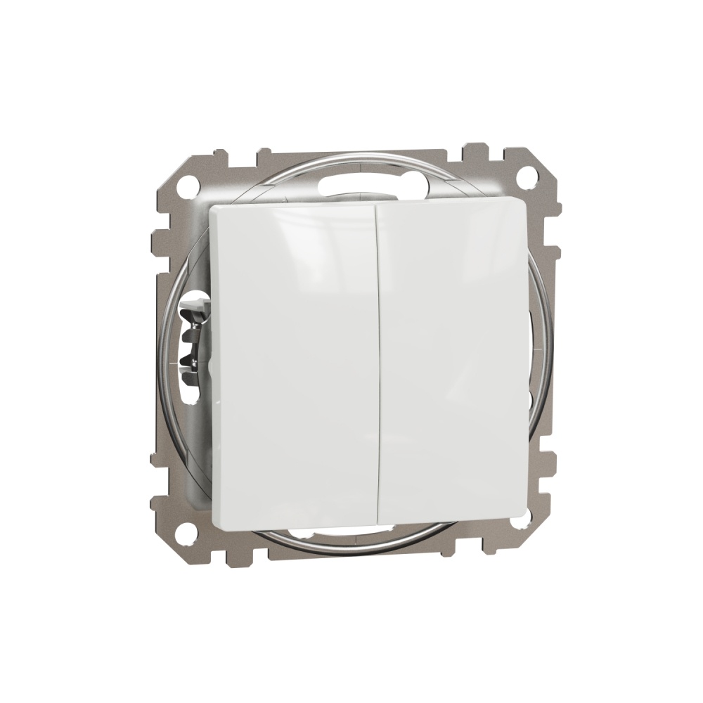 PRZYCISK PODWÓJNY ZWIERNY BIAŁY SEDNA DESIGN - SDD111118 - SCHNEIDER ELECTRIC