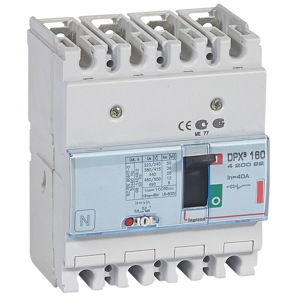 WYŁĄCZNIK 40A 4-POLOWY 36KA DPX3 160 - 420092 - LEGRAND