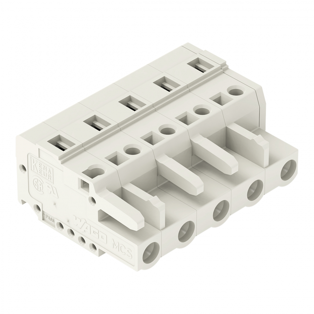 WTYK SPRĘŻYNOWY RAST. 7,5MM 5-TOROWY. - 721-205/026-000 - WAGO