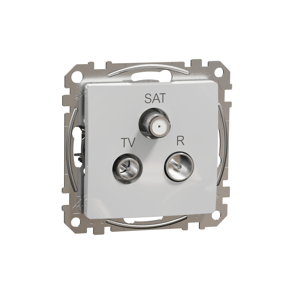 Gniazdo R/TV/SAT końcowe (4dB), srebrne aluminium Sedna Design - SDD113481 - SCHNEIDER ELECTRIC