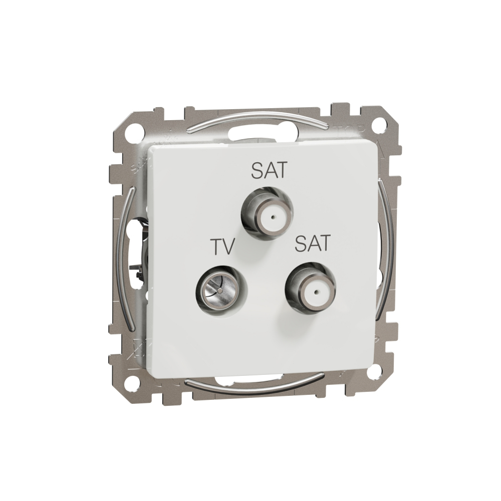 GNIAZDO ANTENOWE TV-SAT-SAT KOŃCOWE 4dB BIAŁY SEDNA DESIGN - SDD111481S - SCHNEIDER ELECTRIC