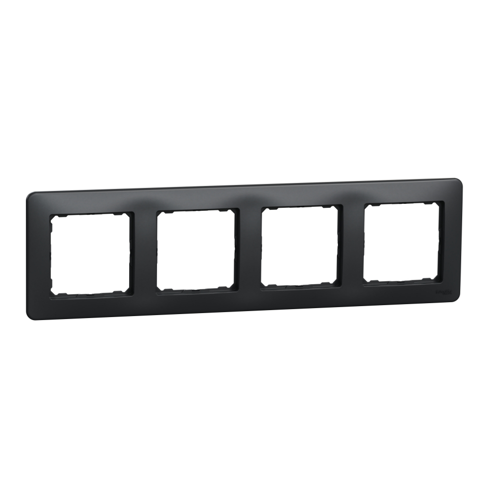 RAMKA POCZWÓRNA CZARNY ANTRACYT SEDNA DESIGN - SDD314804 - SCHNEIDER ELECTRIC