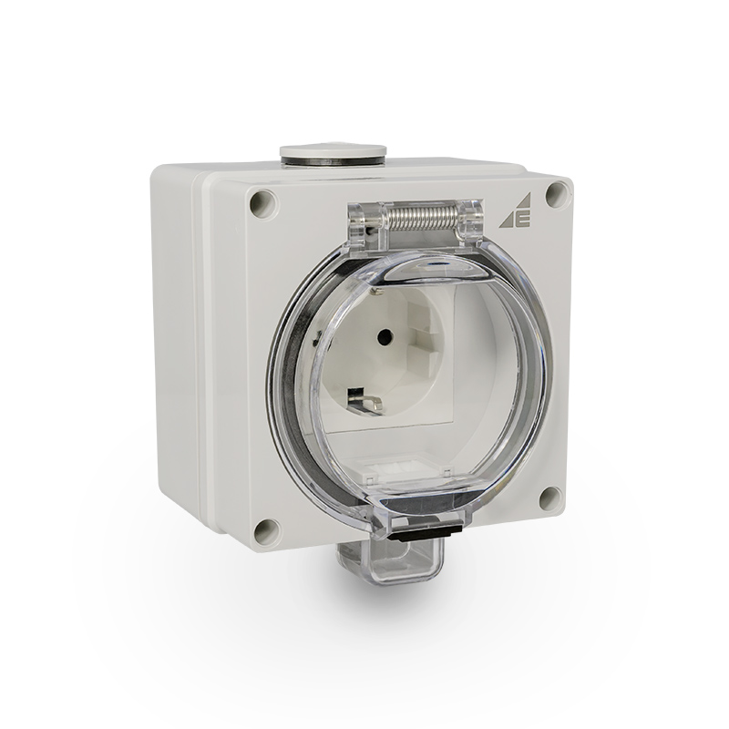 GNIAZDO HERMETYCZNE SCHUKO 2P+Z GHNS IP66 AQUA66 - 55.67 - ELEKTROPLAST OPATÓWEK