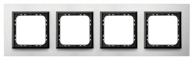 RAMKA POCZWÓRNA 4MM SZCZOTKOWANE ALUMINIUM SONATA - R-4RAC/62/25 - OSPEL