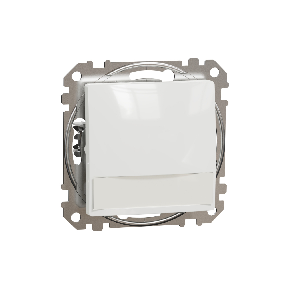 Sedna Design, Przycisk z etykietą i podświetleniem, biały - SDD111133L - SCHNEIDER ELECTRIC