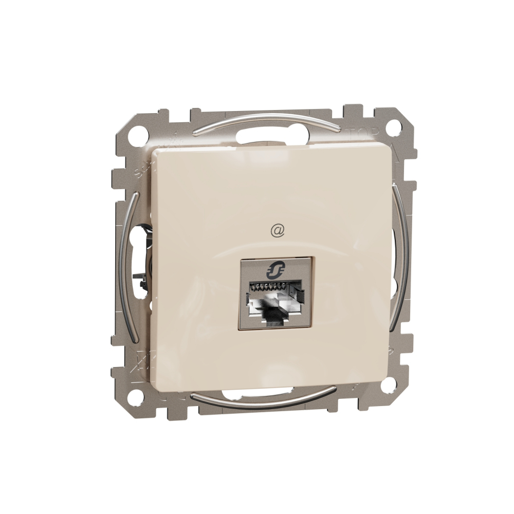 Sedna Design, Gniazdo komputerowe RJ45 kat.5e STP, beżowy - SDD112451S - SCHNEIDER ELECTRIC