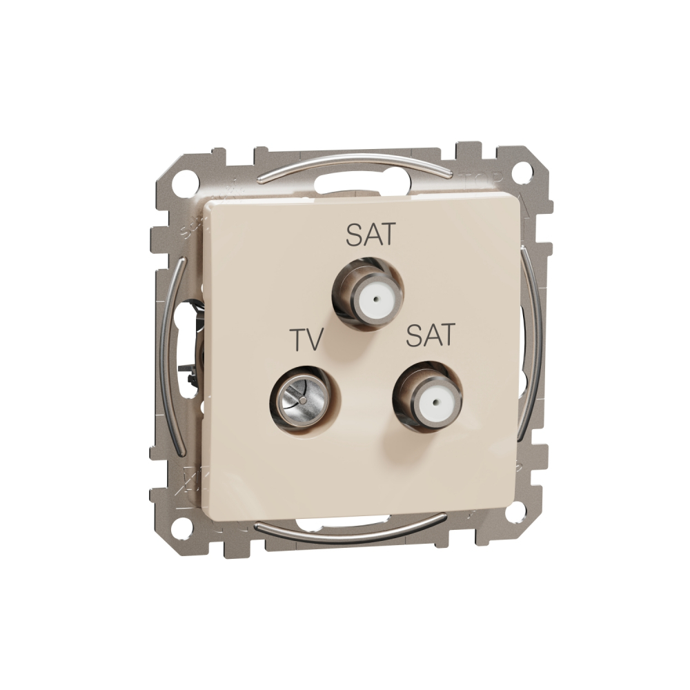 Sedna Design, Gniazdo TV/SAT/SAT końcowe (4dB), beżowy - SDD112481S - SCHNEIDER ELECTRIC