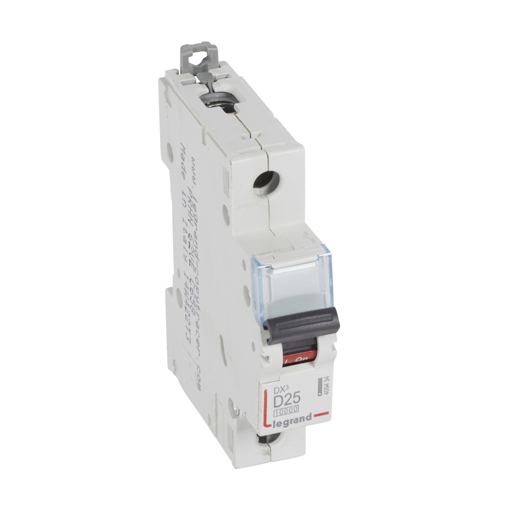 WYŁĄCZNIK NADPRĄDOWY D 25A 1-POLOWY CHARAKTERUSTYKA D SERII DX3 S 311 - 409434 - LEGRAND