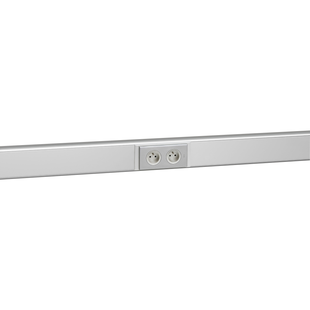 UCHWYT OSPRZĘT FI 60, 2 MECHANIZMY POKRYWA 85 ALU DLP - 011168 - LEGRAND
