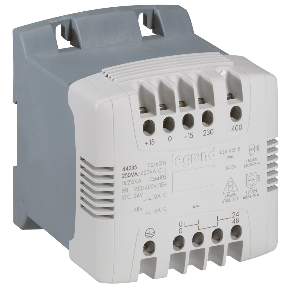 TRANSFORMATOR Z FILTREM 230/400-24/48 250 VA - 044235 - LEGRAND