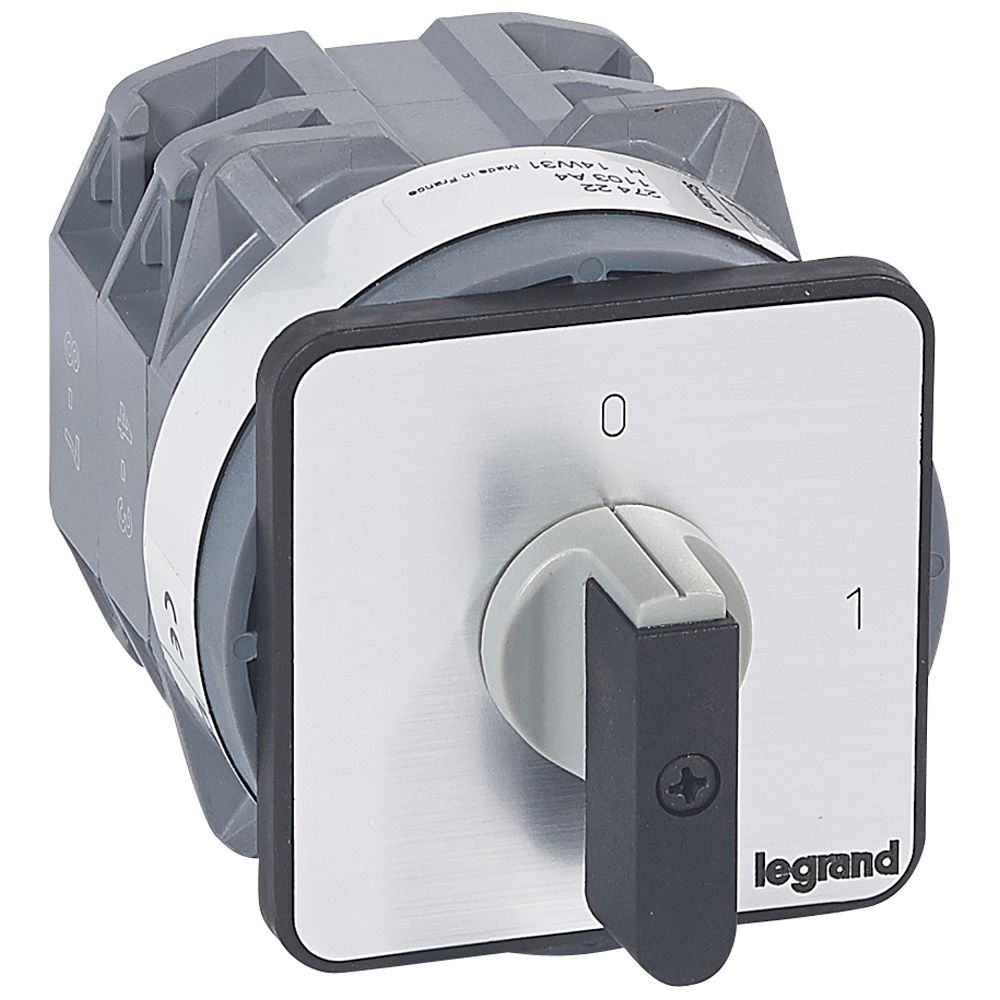 ŁĄCZNIK KRZYWKOWY 50A 3 BIEGUNY PROGRAM 0-1 PR40 - 027422 - LEGRAND