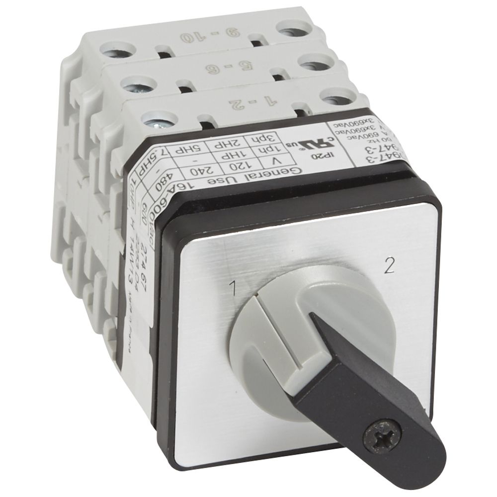 ŁĄCZNIK KRZYWKOWY 20A 3 BIEGUNY PROGRAM 1-2 PR17 - 027467 - LEGRAND