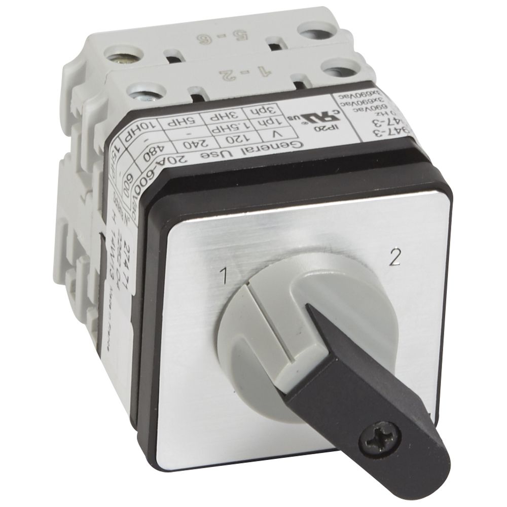 ŁĄCZNIK KRZYWKOWY 25A 2 BIEGUNY PROGRAM 1-2 PR21 - 027471 - LEGRAND