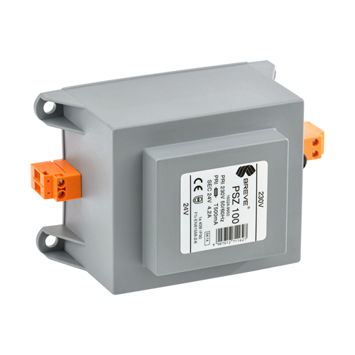 PSZ 100 230/230V Transformator jednofazowy IP30 na szynę TH-35 z zabezp. - 16052-9959 - BREVE