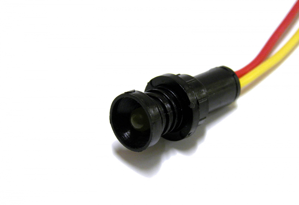 KONTROLKA DIODOWA, KLOSZ 5 MM, 24V ŻÓŁTY KLP5Y/24V - 84405004 - SIMET