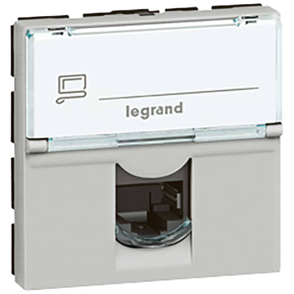 GNIAZDO 1XRJ45 KAT5E FTP ALU MOSAIC - 079455 - LEGRAND