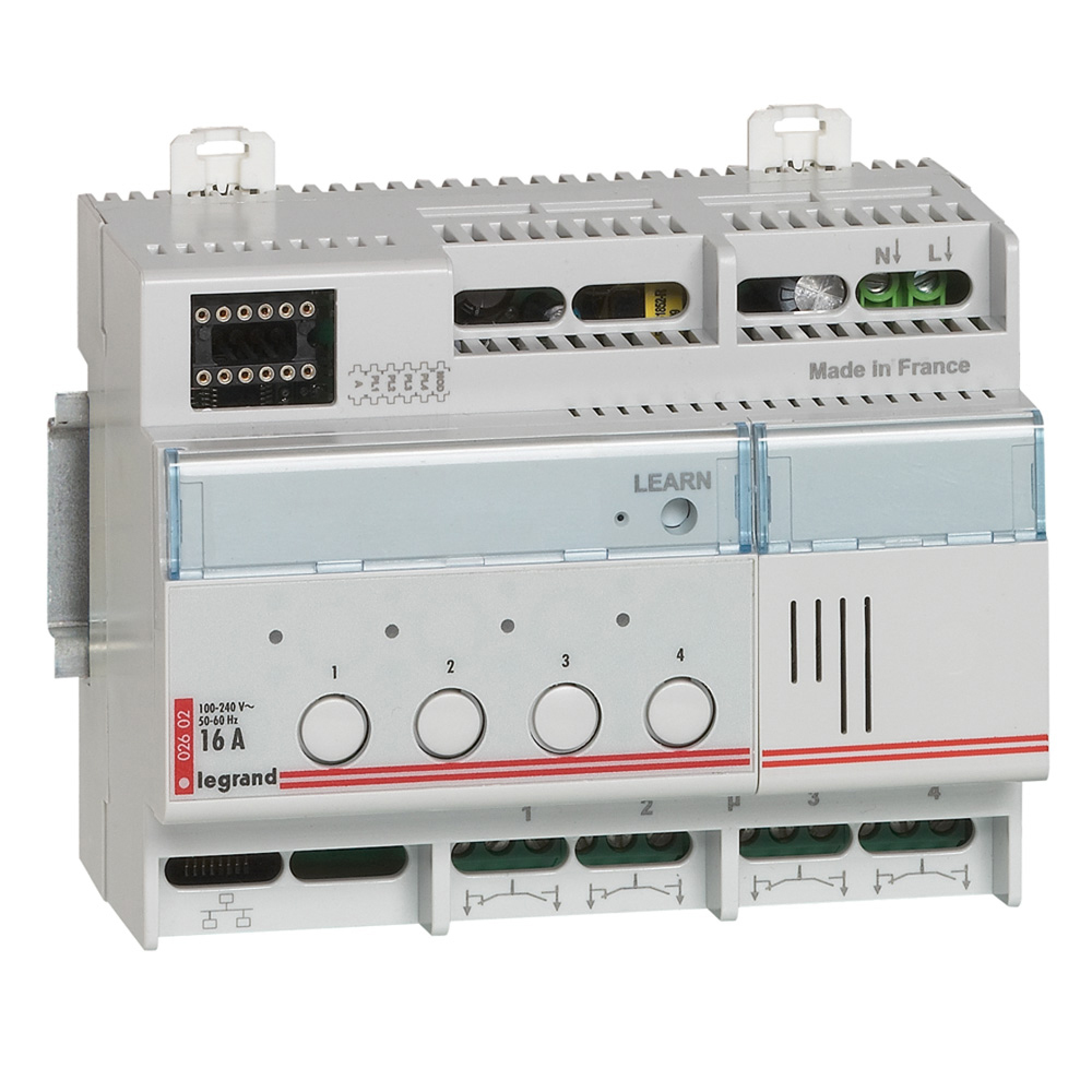 AKTOR/ŁĄCZNIK OŚWIETLENIA WYJŚCIE 4 X 16 A MYHOME BUS/SCS - 002602 - LEGRAND