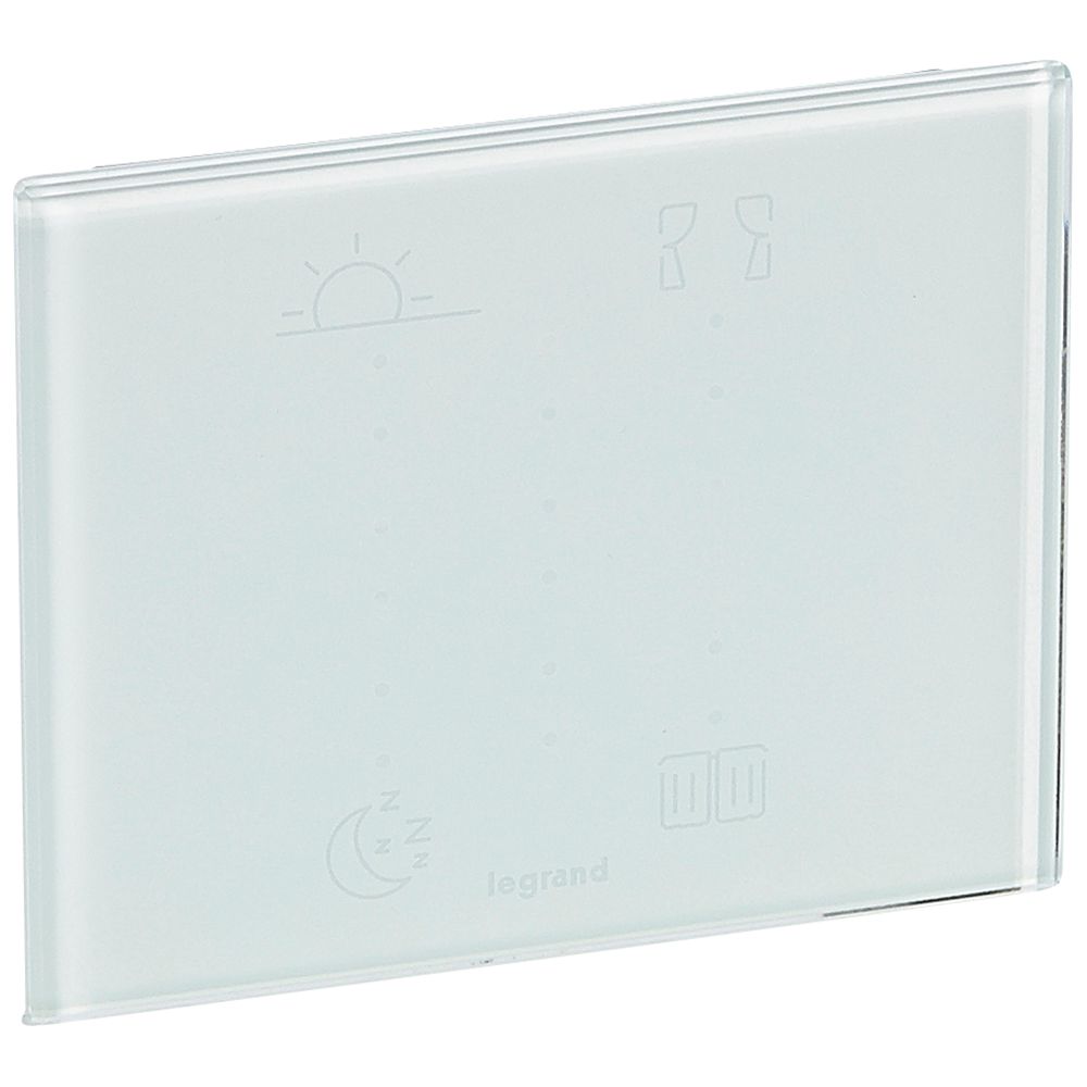 STEROWNIK DOTYKOWY DZIEŃ/NOC/ROLETY:GÓRA/DÓŁ SZKŁO KAOLIN MYHOME BUS/SCS - 067273 - LEGRAND