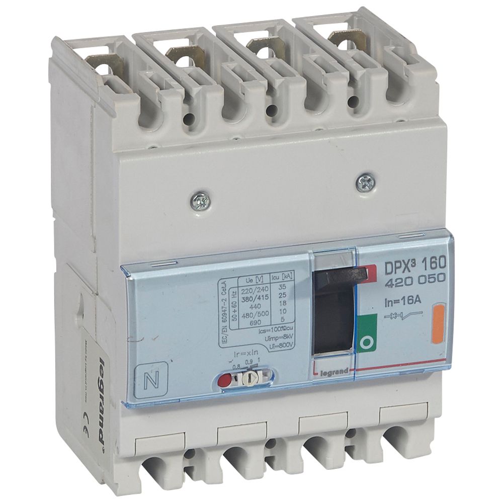 WYŁĄCZNIK 16A 4-POLOWY 25KA DPX3 160 - 420050 - LEGRAND