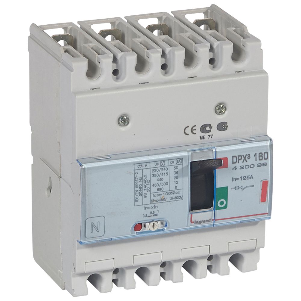 WYŁĄCZNIK 125A 4-POLOWY 36KA DPX3 160 - 420096 - LEGRAND