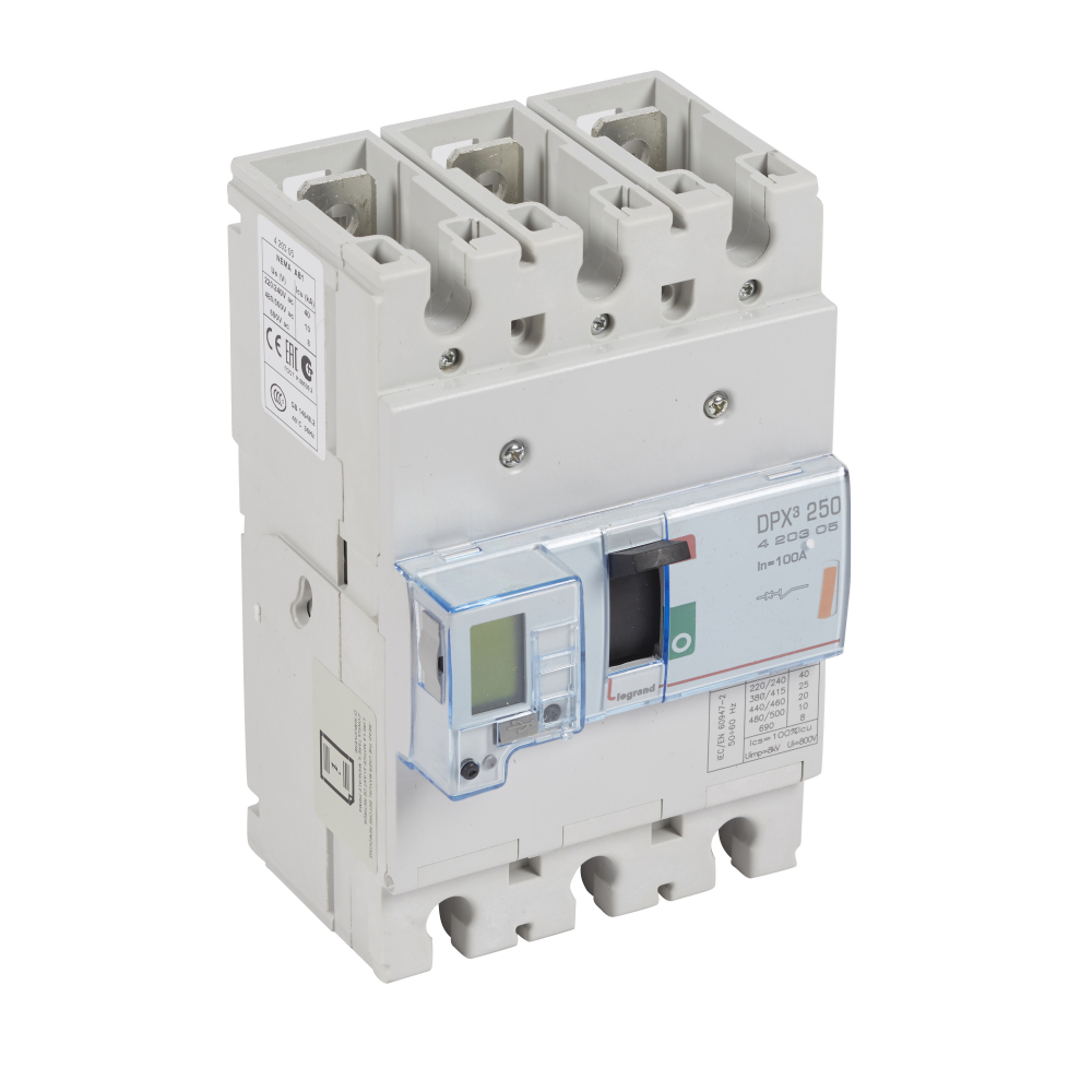 WYŁĄCZNIK 100A 3-POLOWY 25KA DPX3 250 EL - 420305 - LEGRAND