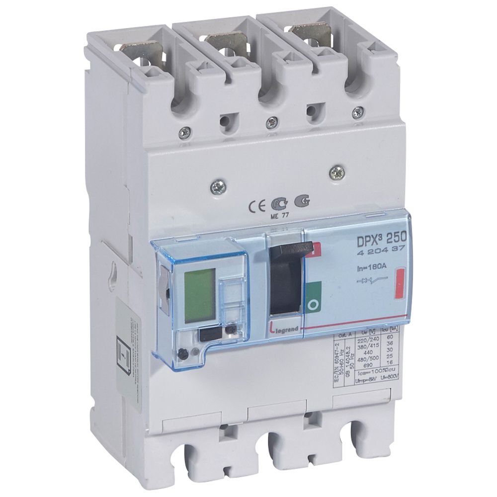 WYŁĄCZNIK MOCY 160A 3-POLOWY 36KA DPX3 250 EL+P - 420437 - LEGRAND