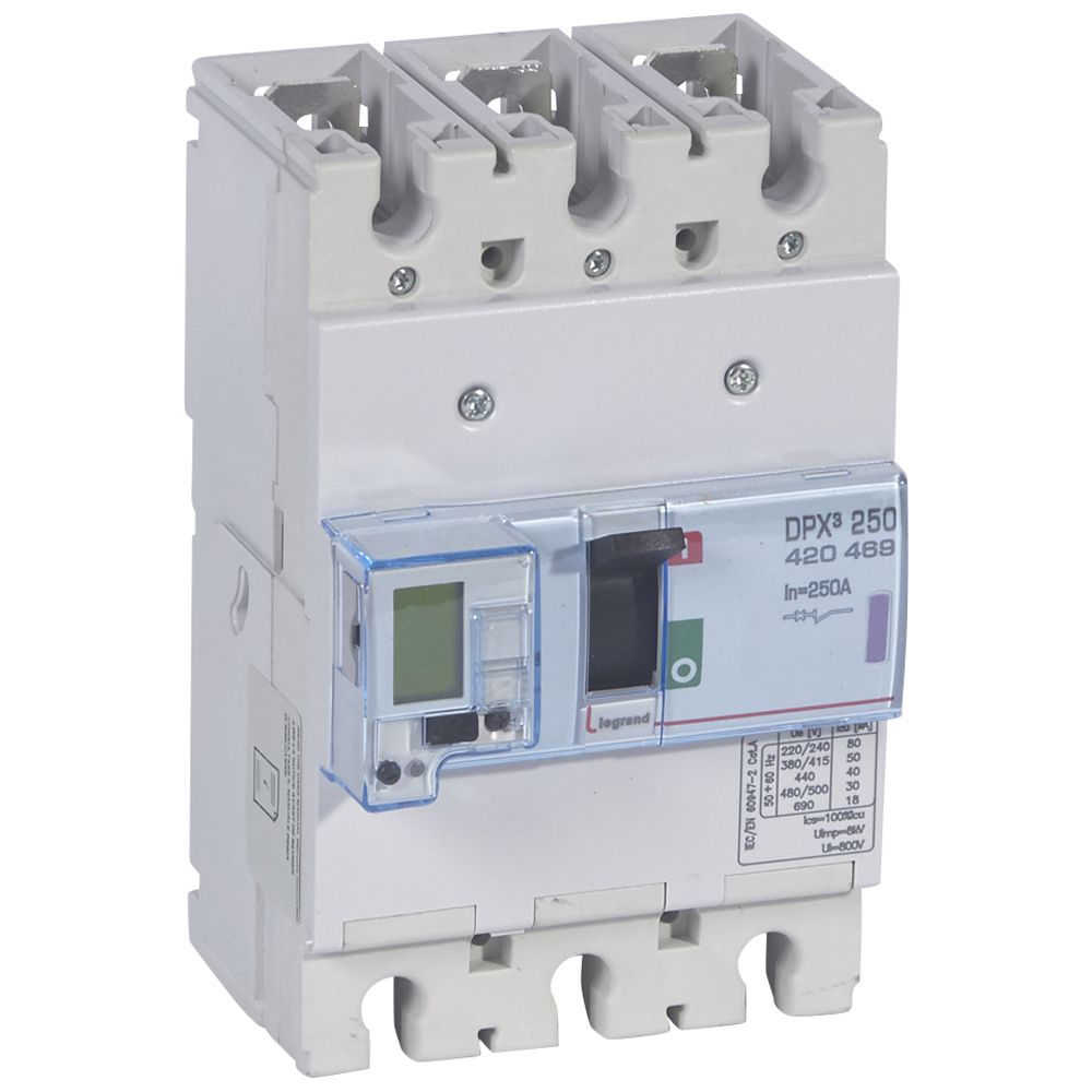 WYŁĄCZNIK MOCY 250A 3-POLOWY 50KA DPX3 250 EL+P - 420469 - LEGRAND