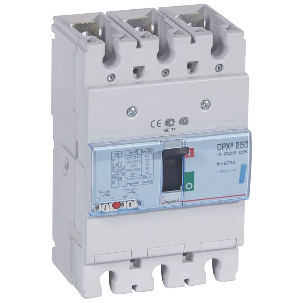 WYŁĄCZNIK MOCY 200A 3-POLOWY 70KA DPX3 250 - 420608 - LEGRAND