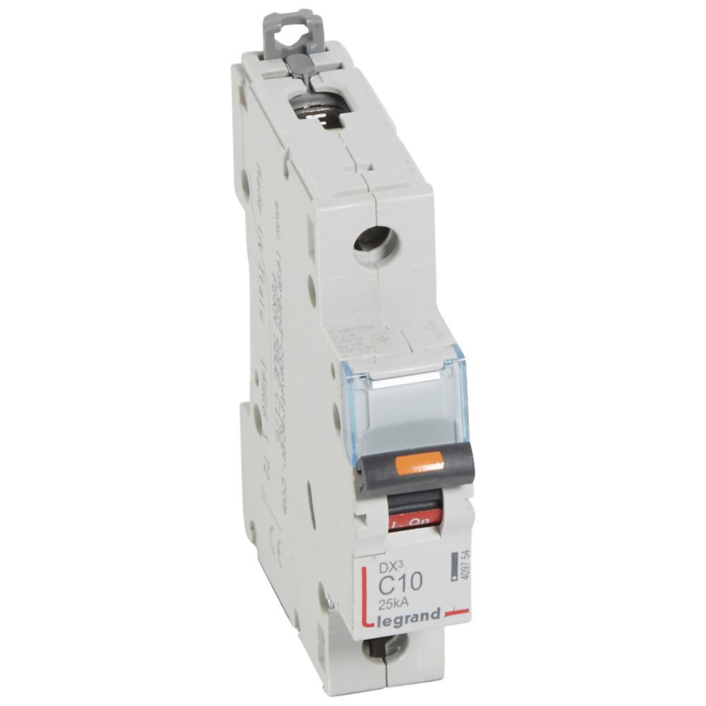 WYŁĄCZNIK NADPRĄDOWY C 10A 1-POLOWY 25KA DX3 S321 - 409754 - LEGRAND