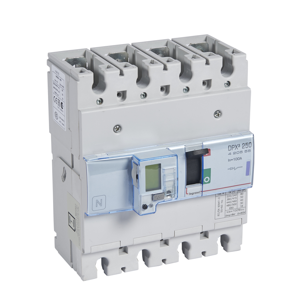 WYŁĄCZNIK 100A 4-POLOWY 50KA DPX3 250 EL SG - 420555 - LEGRAND