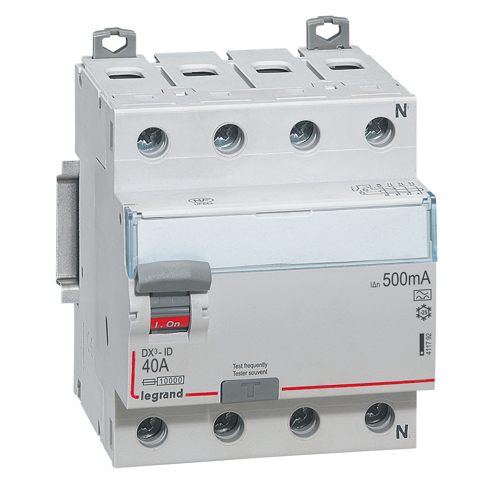 WYŁĄCZNIK RÓŻNICOWY 80A 500MA 4-POLOWY TYP A SERII DX3 P304 - 411792 - LEGRAND
