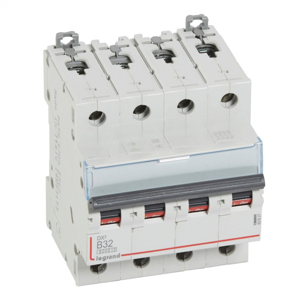 WYŁĄCZNIK NADPRĄDOWY B 32A 4-POLOWY SERII DX3 S304 - 407627 - LEGRAND